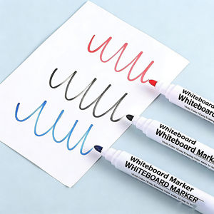 Marcadores de Pizarra Blanca de Punta Grande de Alta Calidad Personalizados, a Base de Agua, Negros/Rojos/Azules, para la Escuela y la Oficina - Product Image 6