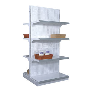 Vente au détail/OEM/Odm 30/60 fond de panier perforé 500H * 1200W présentoirs en panneau perforé en acier debout pour supermarché et magasins de détail - Product Image 6
