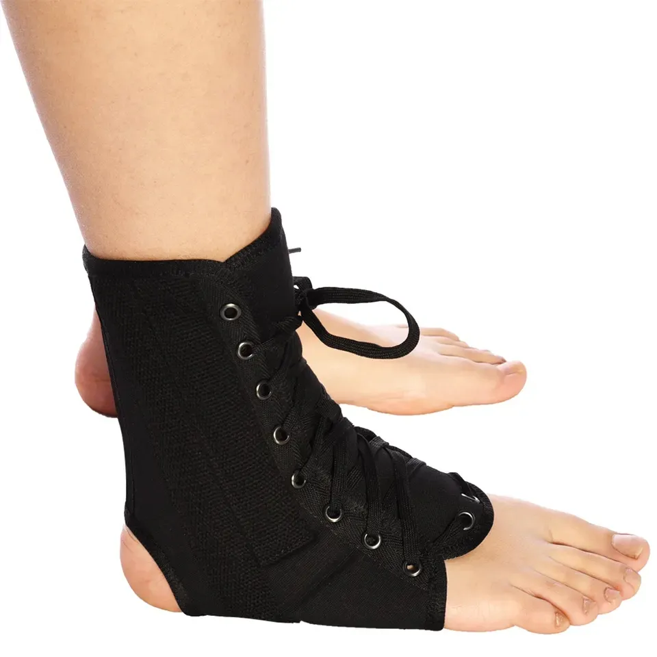 Manchon de pied de Compression, sport, sangles stabilisatrices de cheville réglables à lacets, Support de cheville, vente en gros