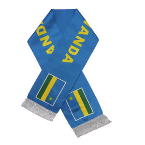 粉丝和追随者俱乐部旗帜定制围巾新产品卢旺达特色围巾 - Product Image 5