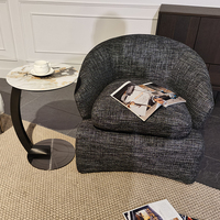 Table basse au Design contemporain nordique, Table moderne ronde en marbre, pour salon