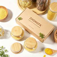 Couvercles en bois d'érable du Vietnam de haute qualité pour bocaux Mason, avec joint en silicone, 100 ml, à ouverture facile et sécurité enfant, pour contenants de stockage à ouverture standard