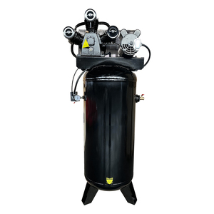Compresseur industriel vertical statique ASME de 7,5 CV, 80 gallons, 28 CFM, 115 PSI, 220 V, monophasé, monostade - Product Image 1
