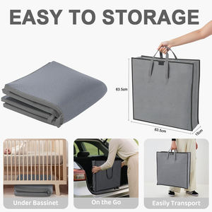 Materassino pieghevole da gioco per bambini 47 "x 47"-materassino in schiuma, pelle vegana Non tossica per bambini e neonati - Product Image 3