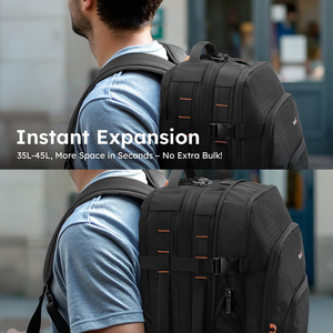 Mochila de Viaje Aprobada para Vuelo, Equipaje de Mano Resistente al Agua, Bolso de Negocios Duradero y Grande para Computadora, Mochila de Día - Product Image 6