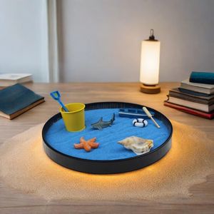 Kit de sable de jardin Zen méditation MicroLand <span class=keywords><strong>Scape</strong></span> Blue Ocean ornements de table créatifs jardin Zen pour la décoration de la maison - Product Image 4
