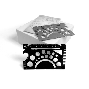 Quà tặng khuyến mãi thẻ tín dụng Kích thước 49 trong 1 đa chức năng thép thép biểu tượng Tùy chỉnh công cụ cai trị thẻ - Product Image 5