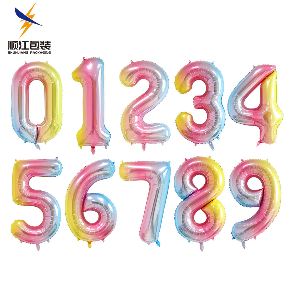 Wholesale 40 Inch Aluminum Foil Number Balloons Party Balloon Set with Number Balloons Best Party Accessories Supplier