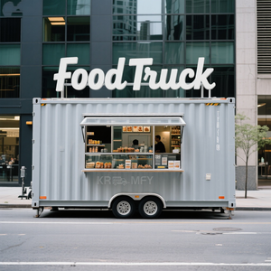 Café en conteneur maritime entièrement équipé avec cuisine, café et bar extérieur - Product Image 1