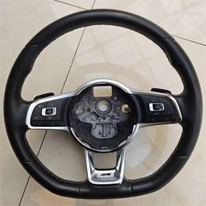 Volant en fibre de carbone pour Volkswagen W <span class=keywords><strong>Golf</strong></span> 6 <span class=keywords><strong>7</strong></span> Gtd Tdi R vw up Amarok Eos Transporter T-roc Beetle Polo <span class=keywords><strong>Gt</strong></span> tiguan R <span class=keywords><strong>Line</strong></span> - Product Image 5