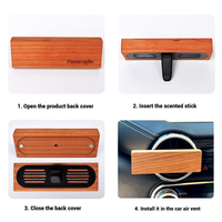 Diffuseur de parfum pour voiture en bois SOCELI, clip de ventilation de luxe, diffuseur de parfum en bois solide, parfum pour l'intérieur de la voiture, logo personnalisé OEM