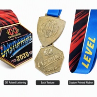 Médailles de récompense en métal émaillé souple personnalisées en gros, médailles de souvenir sportives avec logo personnalisé et ruban brillant