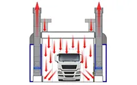Cabine de peinture automobile sur mesure de 15 m, grande cabine de peinture pour bus, camions et voitures
