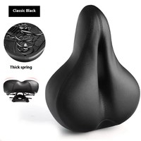 TOSUOD Selle de VTT en cuir super douce et épaissie, anti-douleur fessier, avec ventilation sécurisée pour une conduite confortable et simple
