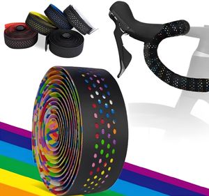 אופניים בריביגה אופני כביש חצץ אופניים ססגוניים נגד החלקה צבעונית-ספיגה נוח pu + eva טיפה בר דברבר קלטת ב רול - Product Image 1