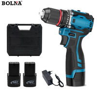 Perceuse à percussion sans fil sans balais, tournevis électrique, outil multifonction DIY, batterie lithium-ion puissante 18V, couple maximal 3N.m
