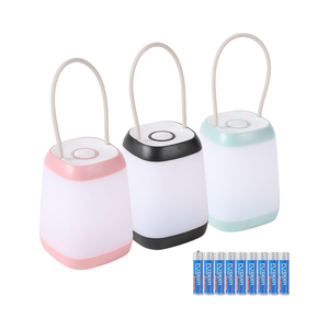 Banque rose avec veilleuse LED super lumineuse 3 modes d'éclairage pour aventures en plein air hôtel utilisation d'urgence lumière de camping blanche - Product Image 2