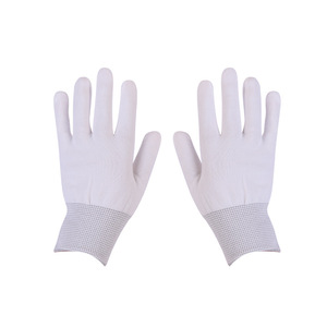 Gants en nylon à 13 aiguilles, bouts des doigts texturés, antidérapants, pour travaux de précision électronique en salle blanche - Product Image 5