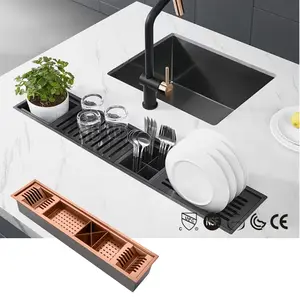 HONAJO fábrica Melhor Preço mesa top undermount drenagem única tigela cozinha pia sus304 aço inoxidável triângulo Qualidade