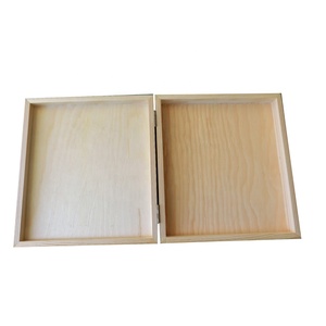 Unfinished Pine Paulownia Wood Gift Packaging Box Safe <strong>DIY</strong> Nautical Art Love Styles Laser Polished Cheap <strong>Keepsake</strong> Wooden Box - Product Image 2