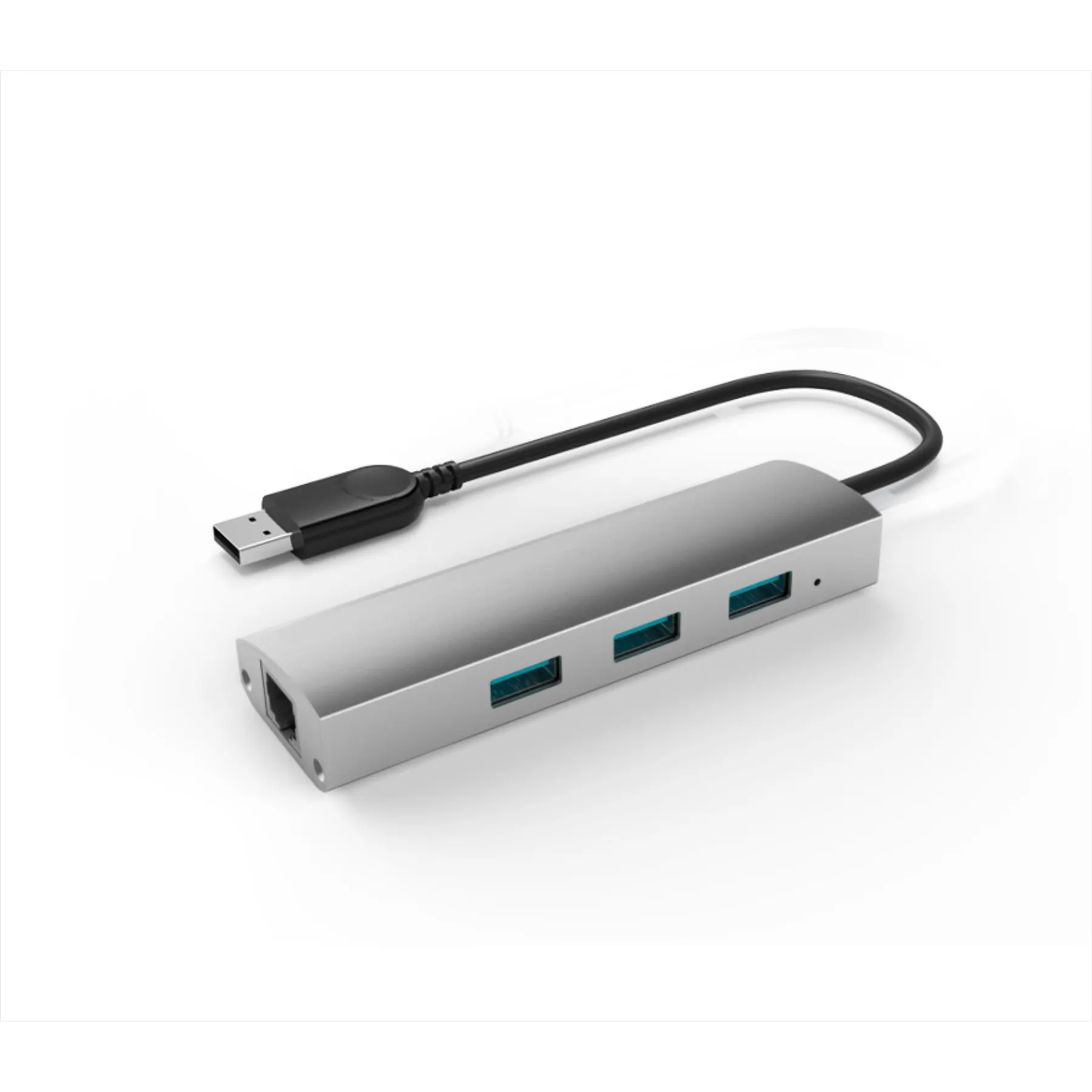 Gigabit portlu alüminyum USB3.0 3 portlu Hub