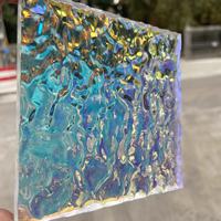Feuille de plastique acrylique personnalisée, translucide, dégradé de couleur, motif de pierre, tableau magique
