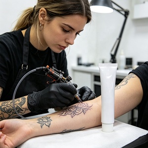 Encre de tatouage PMU personnalisée à 75 % avec logo, maquillage permanent microblading pour sourcils et lèvres, 10G 30G, crème de tatouage avec photos pré-tatouage de l'artiste - Product Image 3