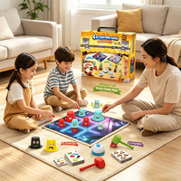 Jeu de réflexes rapide 4 en 1, jeu de société interactif familial, jeu éducatif pour enfants, entraînement à la réaction, jeux de table pour fêtes