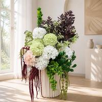 Centro de Mesa con Bola de Flores Artificiales Multicolores para Bodas, Fiestas de Cumpleaños, Eventos al Aire Libre, Decoración de Mesa