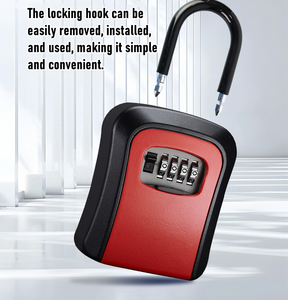OEM Key <b>Box</b> Lockbox PVC Aluminum <b>Lock</b> Body Shackle Resettable Key Safe <b>Box</b> Model Rings House Keys Wall Mounted Hanging Home Use - Product Image 3