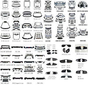 Kit de Carrocería M4 LOOK, Parachoques Delantero y Trasero con Labio Delantero Pequeño para BMW Serie 3 E90 Pre-LCI <span class=keywords><strong>2005</strong></span> 2006 2007 325i <span class=keywords><strong>330i</strong></span> - Product Image 5