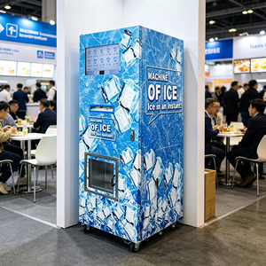 Máquina Expendedora de Hielo de Autoservicio, con Bolsas, Múltiples Métodos de Pago, Inteligente, de Alta Capacidad, con Monitoreo Remoto, Dispensador Comercial de Hielo - Product Image 1