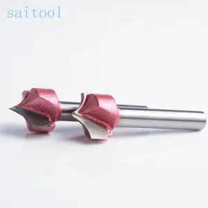 Saitool CNC outils de travail du bois Sharp Mouth Carving mèches de gravure fraise à bois