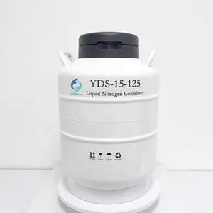 באיכות גבוהה אלומיניום סגסוגת 15L גדול קוטר נוזל חנקן דיואר זרע טנק מתאים גידול בעלי חיים yds-15-125
