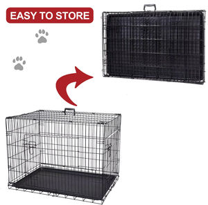 Cages pour chiens XXL pliables en métal de 48 pouces, cages empilables, vente en gros - Product Image 4