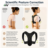 Ceinture correctrice de posture dorsale, dispositif correcteur de posture de grande qualité pour femmes et hommes