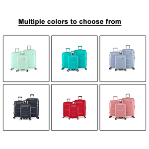 Juego de Maletas de Viaje de 3 Piezas, Material PP, Diseño OEM/ODM, Ligeras y Duraderas, con Ruedas Giratorias - Product Image 3