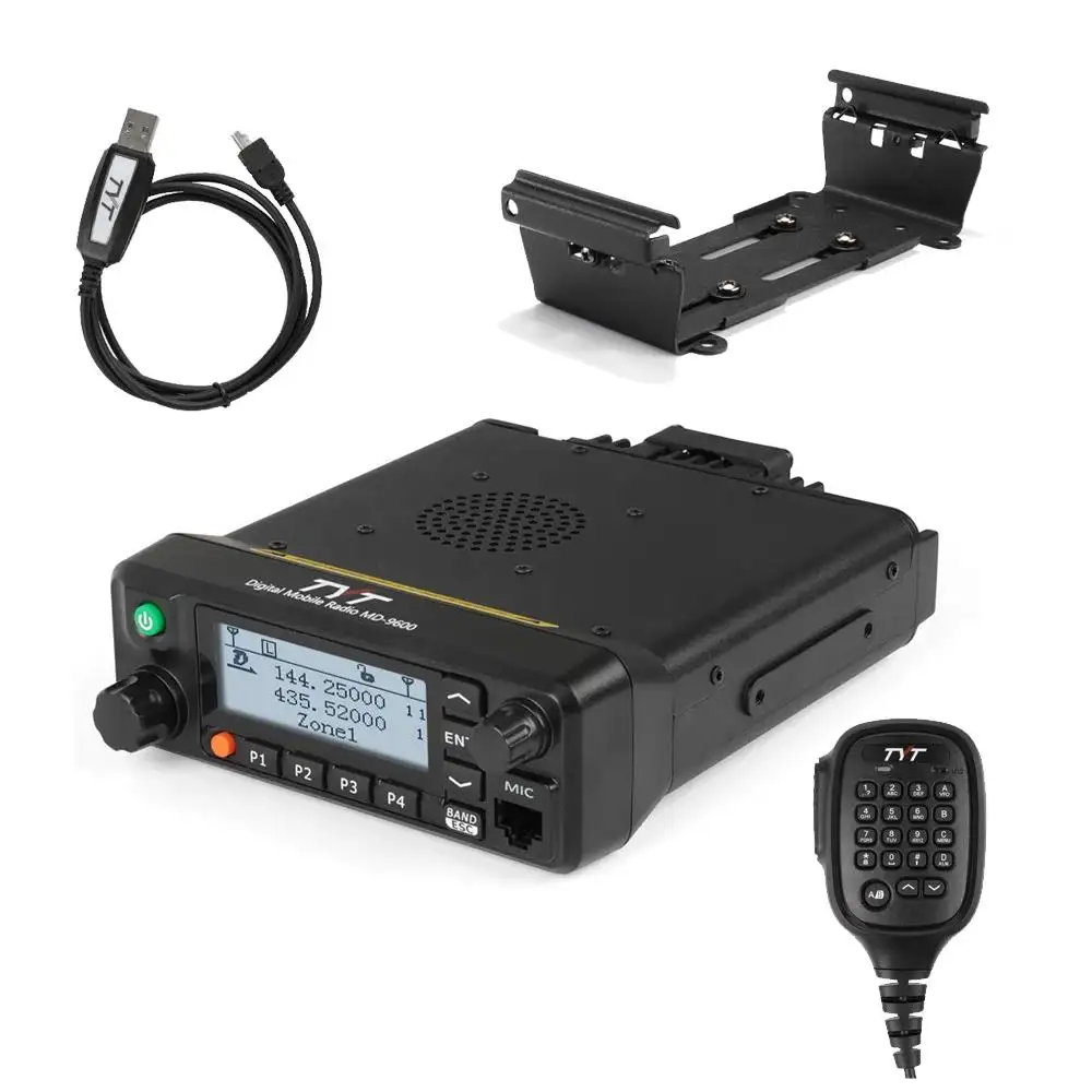 TYT-radio MD-9600 dmr de doble banda, pantalla dual, modo de espera dual, 3000 canales, salida de 50w, radio Móvil