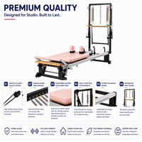 Machine de Pilates Reformer en Aluminium avec Tour pour Usage Commercial, Multifonctionnelle, Garantie 10 Ans - Offre Spéciale
