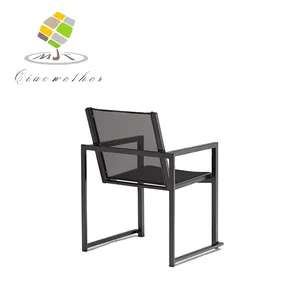 New arrival modern design outdoor furniture superior material with mesh aluminium frame outdoor armchair