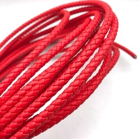 Odian Jewelry Cordon en cuir de vachette véritable 5mm 6mm Cordon en cuir vert foncé pour la fabrication de bracelets