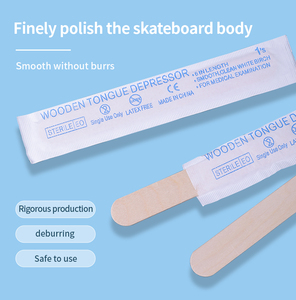 Abbassalingua in Legno Monouso all'Ingrosso, 100 Pezzi/Scatola, Confezionati Singolarmente per Tatuaggi - Product Image 3