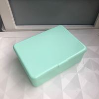 Boîte de rangement rectangulaire transparente en PP écologique et recyclable pour la vente au détail