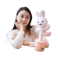Jouet en Peluche Chantant Bébé Qui Apprend à Parler, Cactus ou Canard, Jouet Dansant et Lecteur, Cadeau d'Anniversaire pour Enfants, Jouets pour Bébés