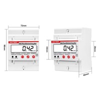 Compteur d'énergie bidirectionnel triphasé DTS6619-042 4P RS485 Modbus RTU sur rail DIN, compteurs de puissance KWh, tension, courant, fréquence, wattmètre Z25