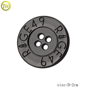 กระดุมโลหะผสมสังกะสีสีกันเมทัล 4 รู สำหรับเย็บเสื้อ ขายส่ง - Product Image 1