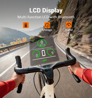 Bicicleta de Carretera Eléctrica Premium de Fibra de Carbono 700C*35C con Batería Oculta, Horquilla de Carbono, 250W, Bicicleta de Alta Gama para Desplazamientos, Súper Ligera