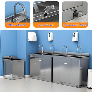 <span class=keywords><strong>Robinet</strong></span> <span class=keywords><strong>à</strong></span> pédale en acier inoxydable 304 pour lavage des mains, équipement médical, réservoir d'<span class=keywords><strong>eau</strong></span>, évier chirurgical portable - Product Image 2