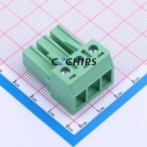 JL5EDGK-76203G01 Plug-in Terminal Block P=7.62mm Connector ( Connector Type: Plug )( Construction: 1x3P )( Pitch: 7.62mm ) - Product Image 1