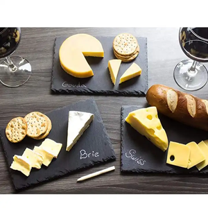 20X0 cm Offre Spéciale <span class=keywords><strong>restaurant</strong></span> naturel en gros personnalisé planches à <span class=keywords><strong>fromage</strong></span> en pierre assiettes en ardoise noire - Product Image 5